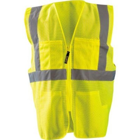 OCCUNOMIX OccuNomix Classic Mesh Surveyor Vest, Class 2, Hi-Vis Yellow, 4/5XL, LUX-SSGCS-Y4/5X LUX-SSGCS-Y4/5X